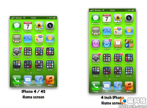 iPhone5：4英寸显示屏？